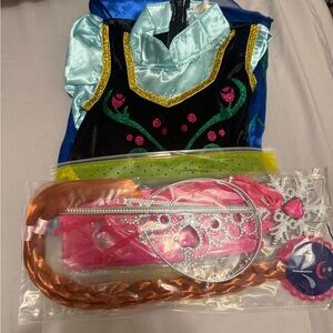 Princess Anna Frozen Costume with Accessories